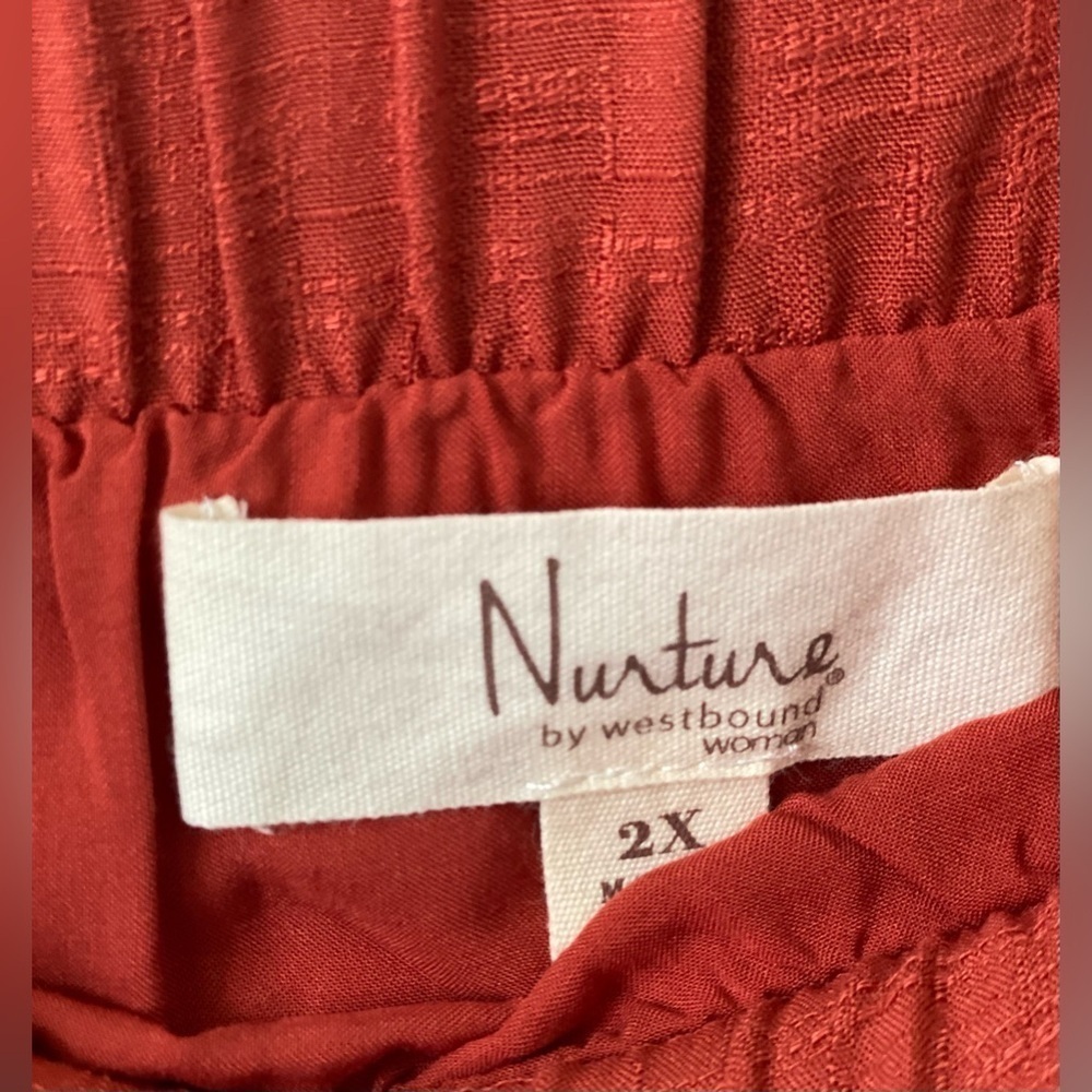 Nurture by Lamaze A-Line Skirt in Rich Red Size-2X - Picture 5 of 11